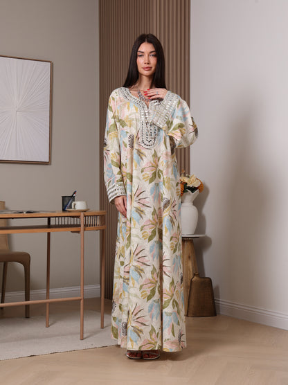 Pastel Bloom Kaftan