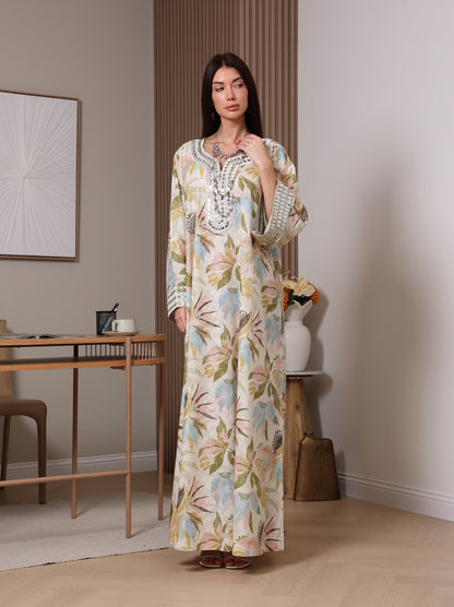 Pastel Bloom Kaftan