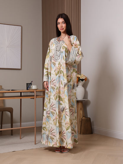 Pastel Bloom Kaftan