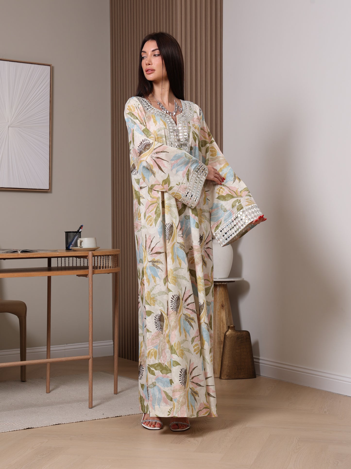 Pastel Bloom Kaftan