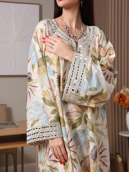 Pastel Bloom Kaftan