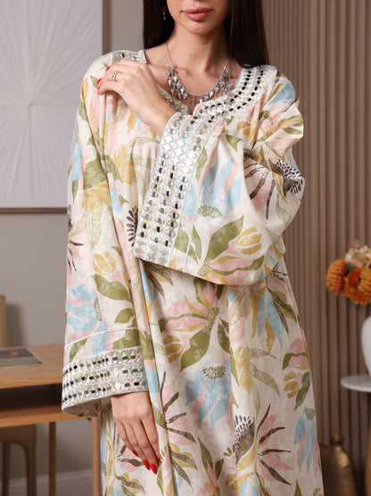 Pastel Bloom Kaftan
