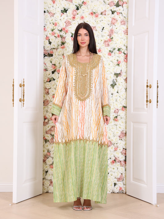 Amber & Lime Kaftan