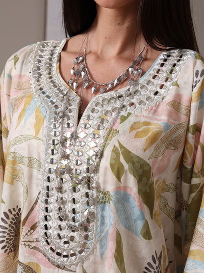 Pastel Bloom Kaftan