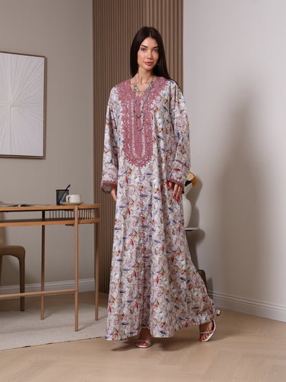 Dusty Rose Enchantment Kaftan