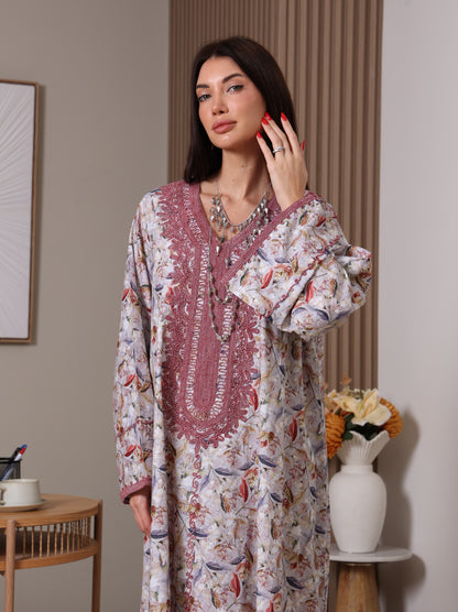 Dusty Rose Enchantment Kaftan