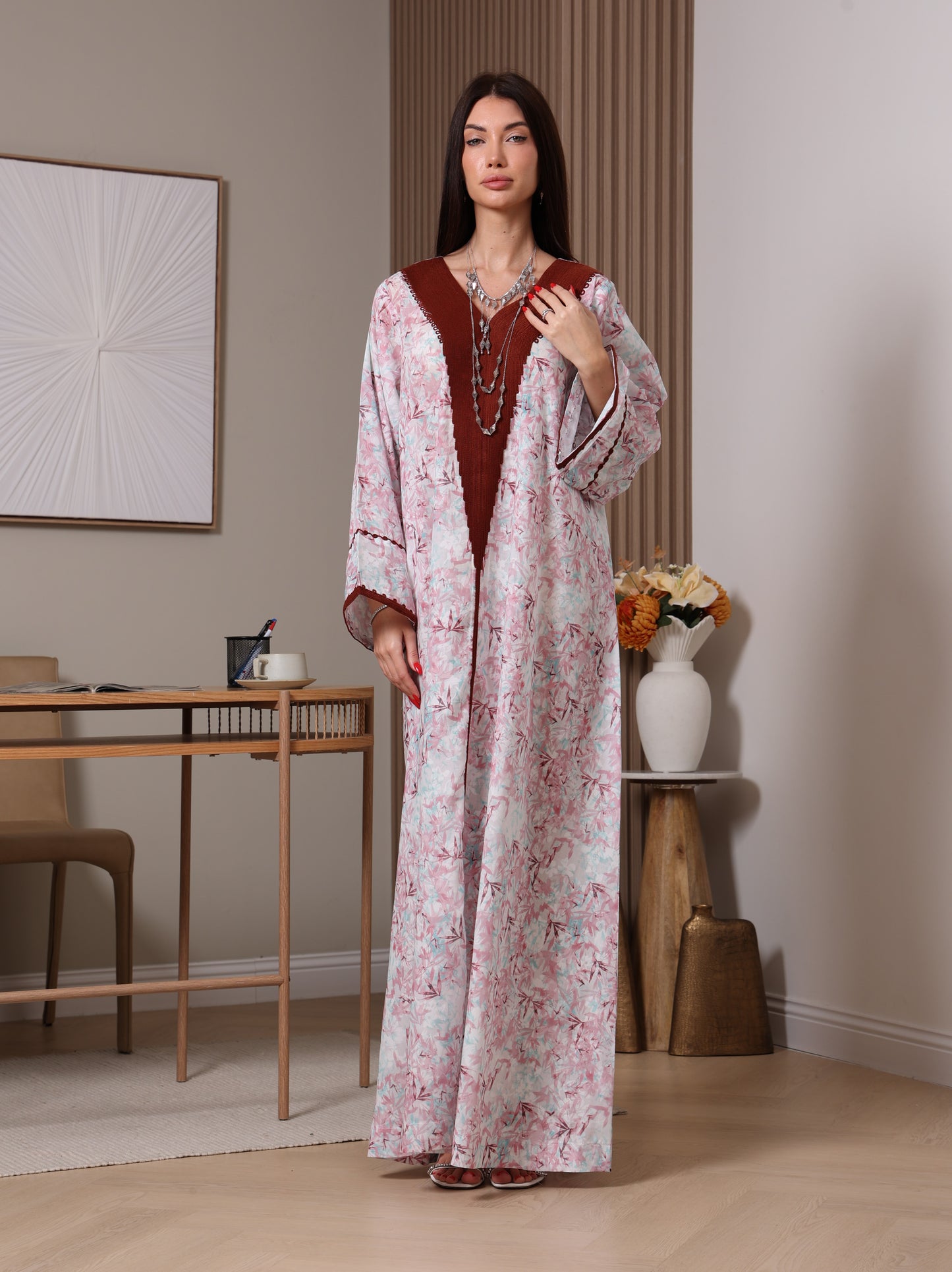 Crimson Petal Kaftan