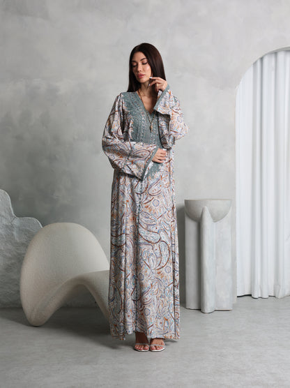 Sage Paisley Kaftan