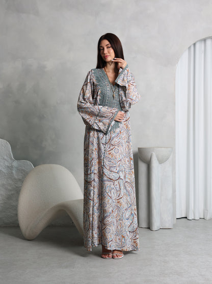 Sage Paisley Kaftan