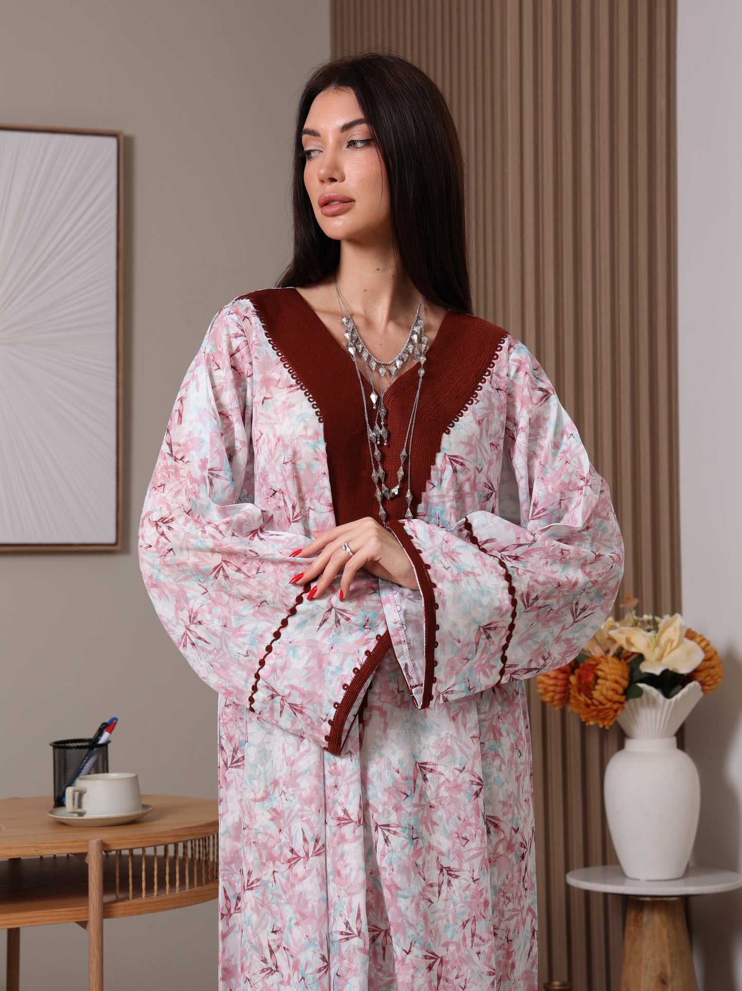 Crimson Petal Kaftan