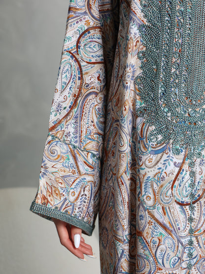 Sage Paisley Kaftan