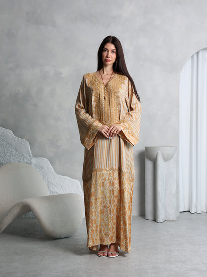 Amber Lattice Kaftan