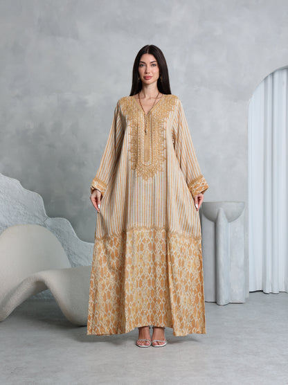 Amber Lattice Kaftan