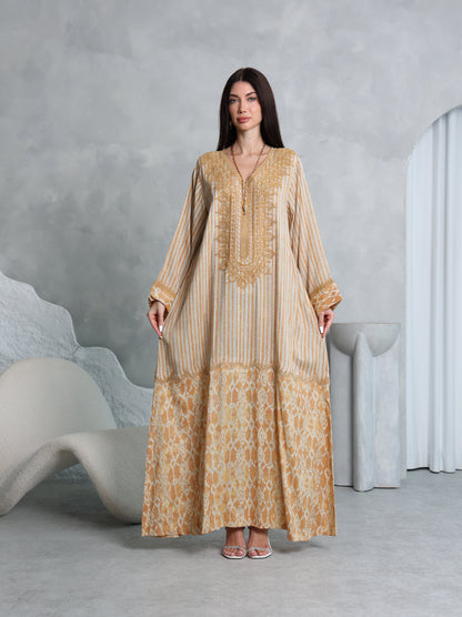 Amber Lattice Kaftan