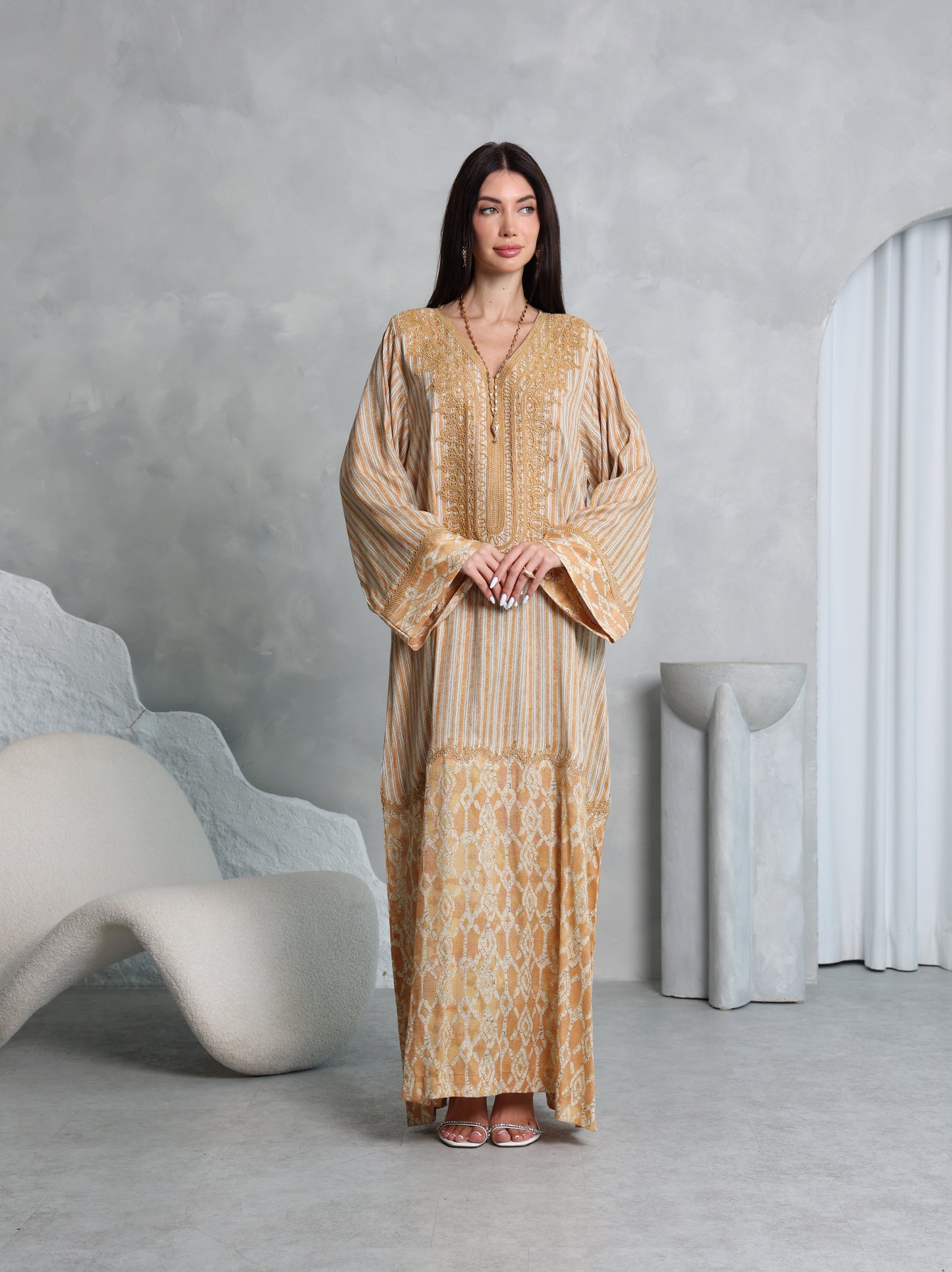 Amber Lattice Kaftan