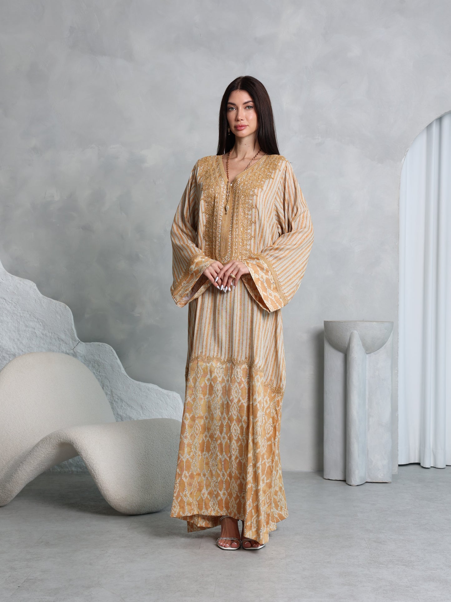 Amber Lattice Kaftan