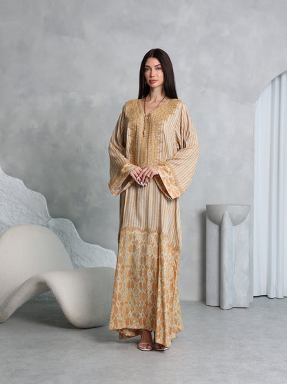 Amber Lattice Kaftan