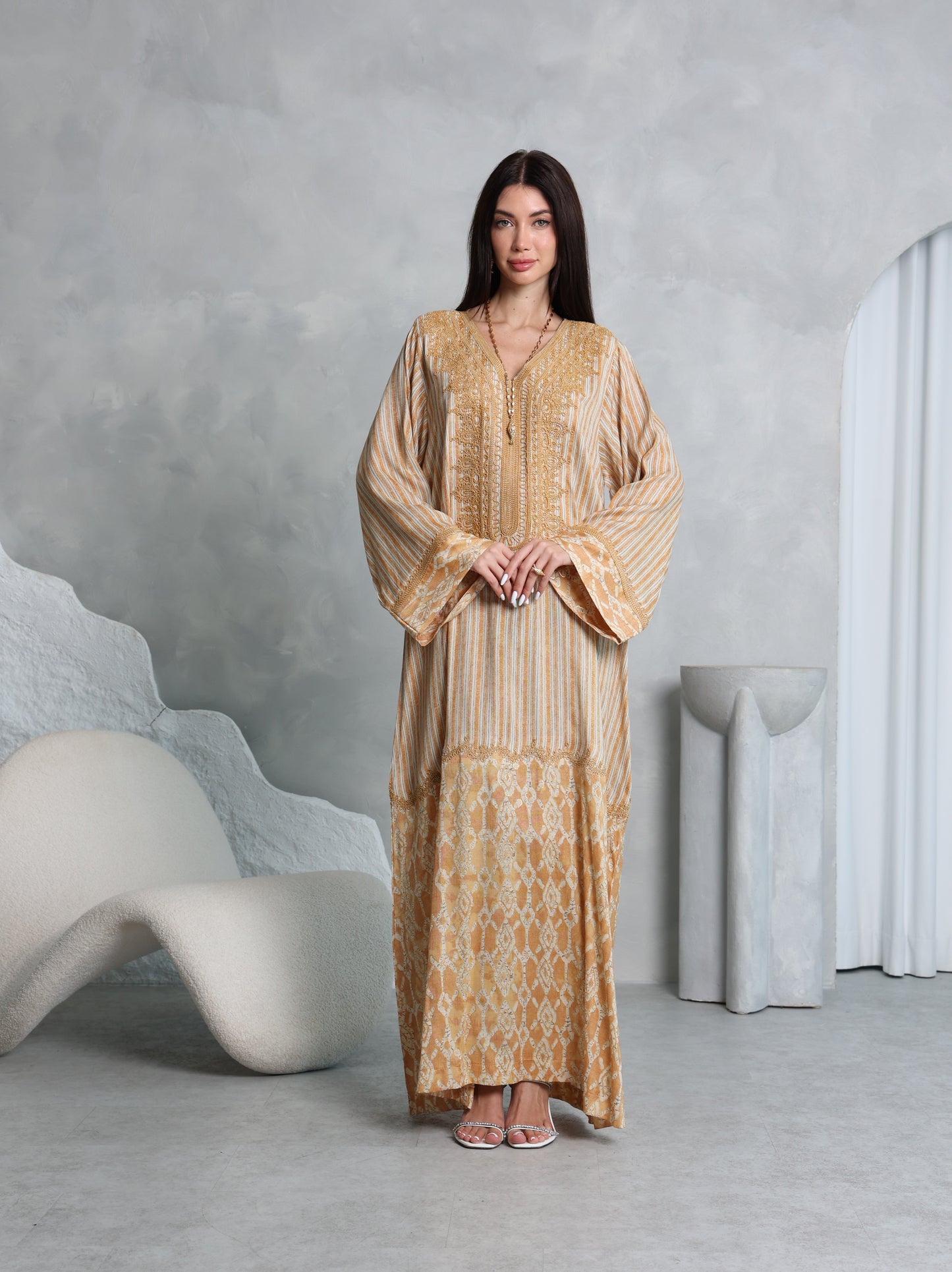 Amber Lattice Kaftan