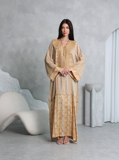 Amber Lattice Kaftan