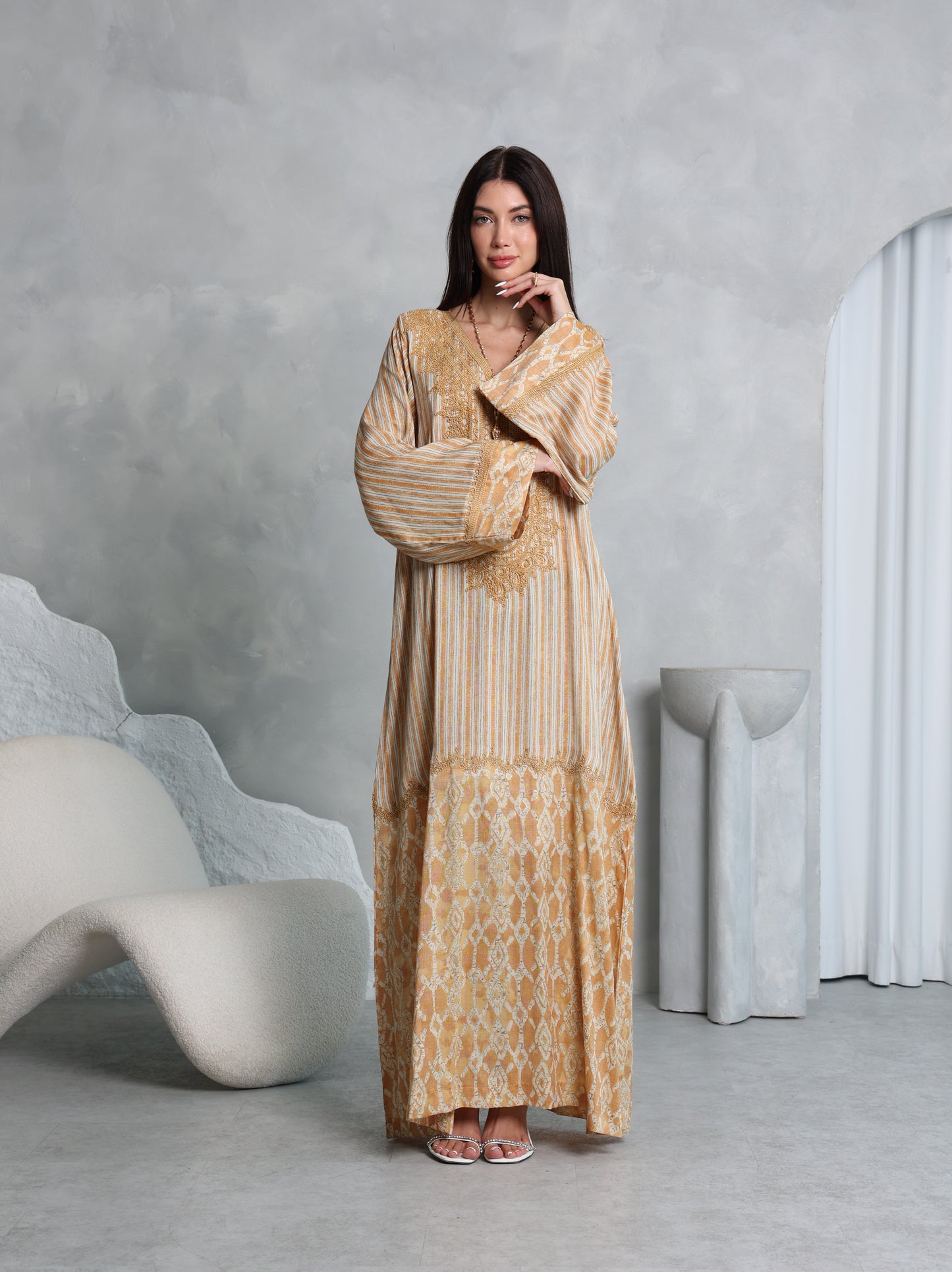 Amber Lattice Kaftan