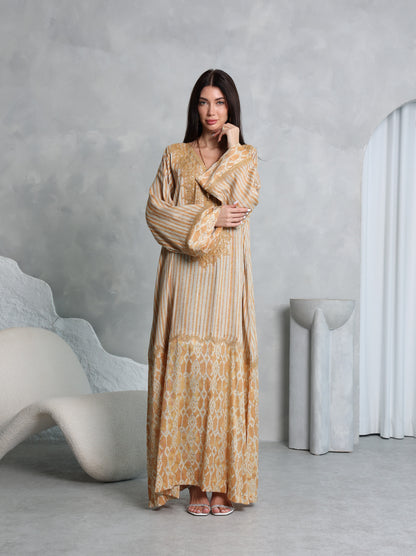 Amber Lattice Kaftan