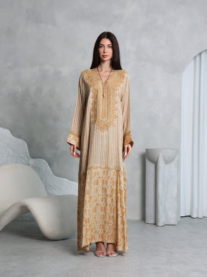 Amber Lattice Kaftan
