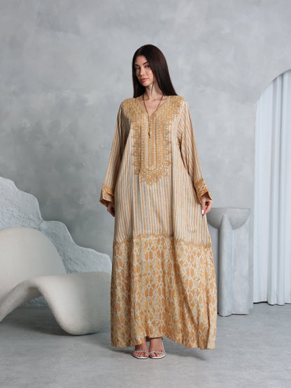 Amber Lattice Kaftan