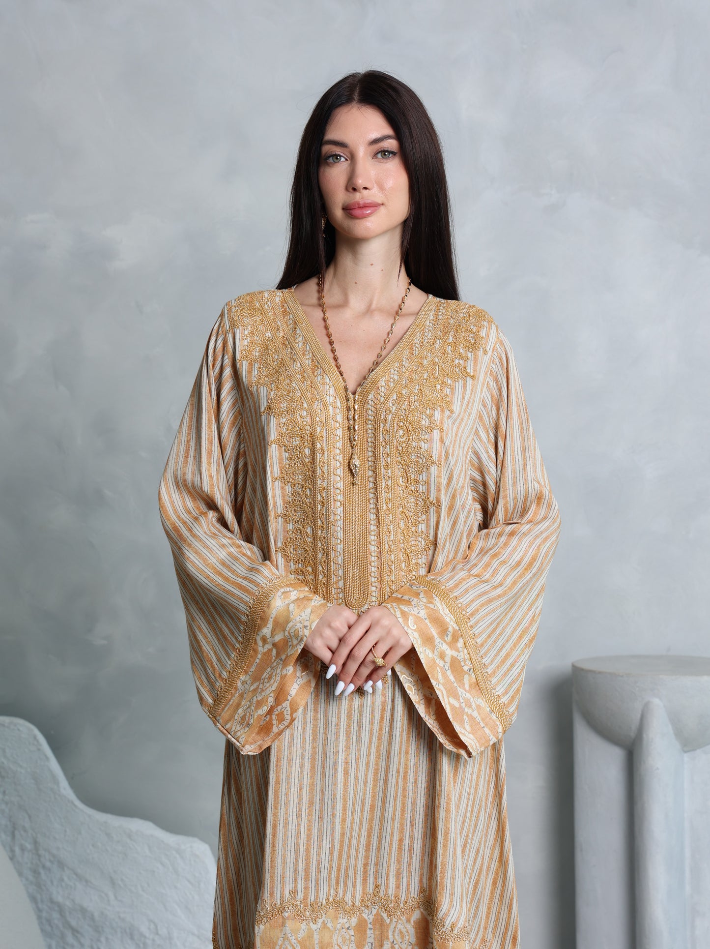 Amber Lattice Kaftan