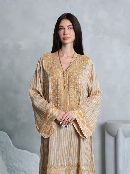 Amber Lattice Kaftan
