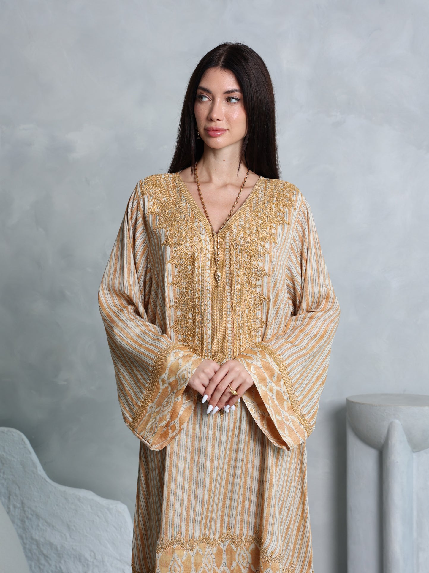 Amber Lattice Kaftan