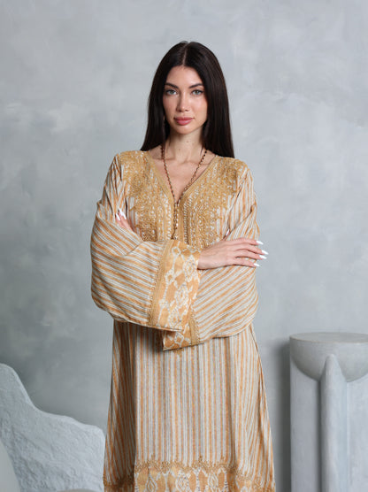 Amber Lattice Kaftan