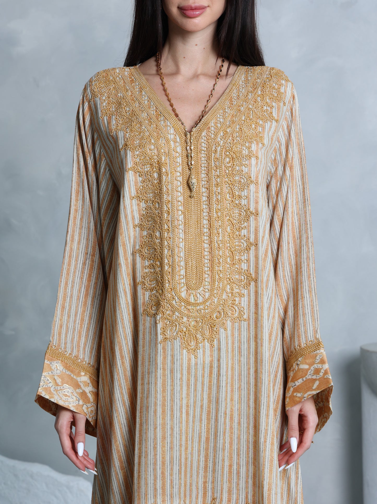 Amber Lattice Kaftan