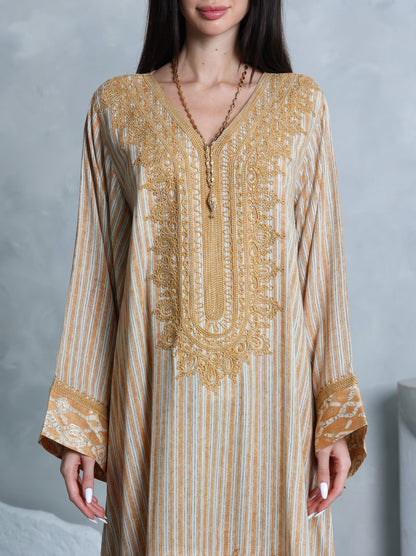 Amber Lattice Kaftan