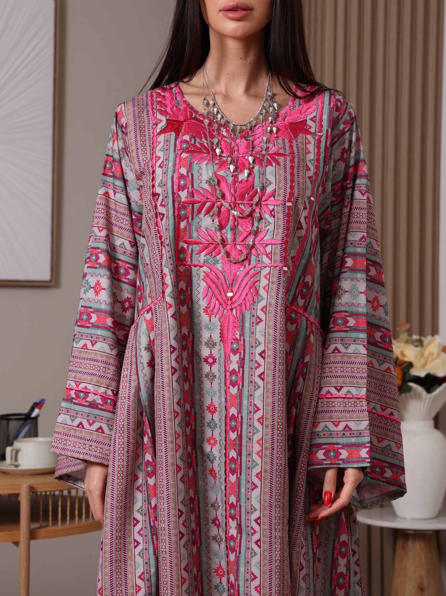 Magenta Mirage Kaftan