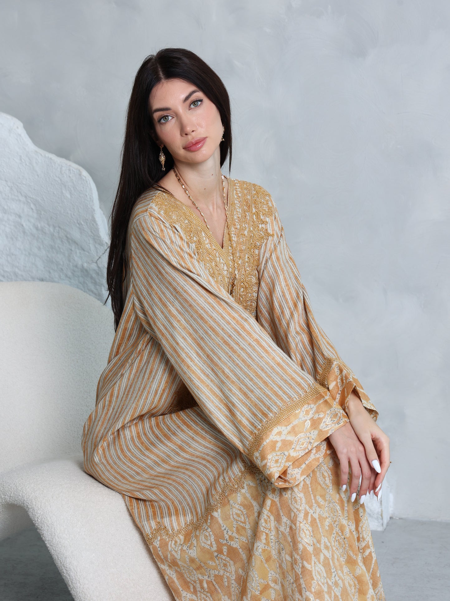 Amber Lattice Kaftan