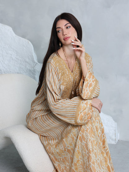 Amber Lattice Kaftan