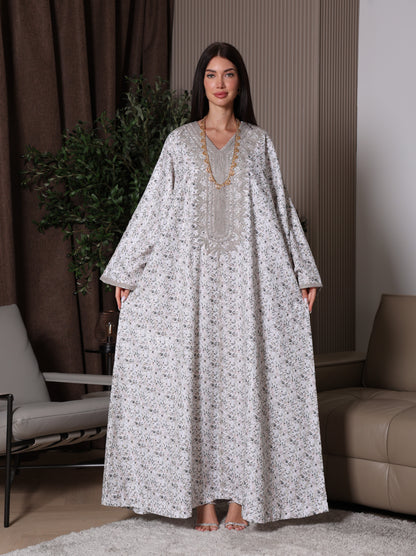 Cream Blossom Kaftan