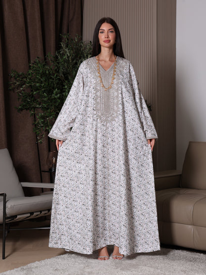 Cream Blossom Kaftan