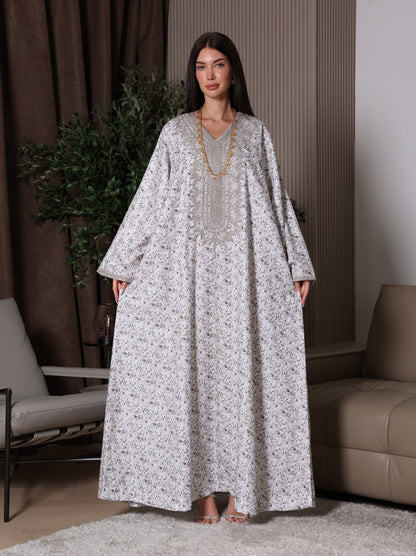 Cream Blossom Kaftan