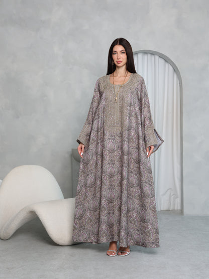 Mauve Paisley Kaftan