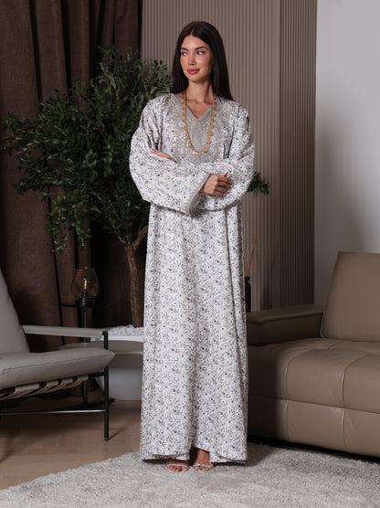 Cream Blossom Kaftan