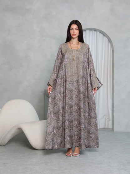 Mauve Paisley Kaftan