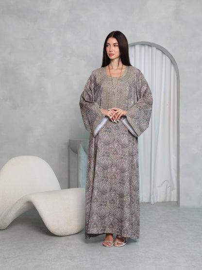 Mauve Paisley Kaftan