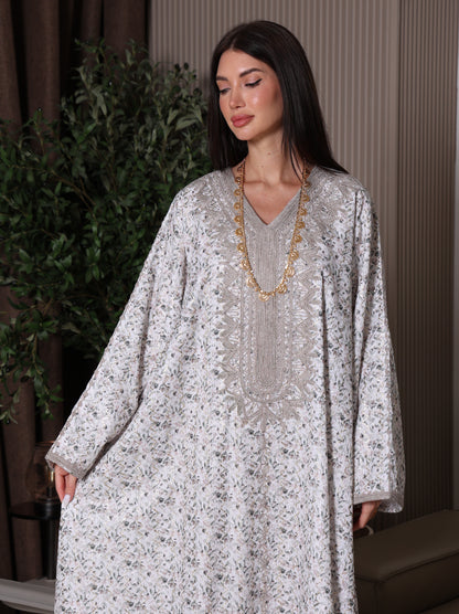 Cream Blossom Kaftan