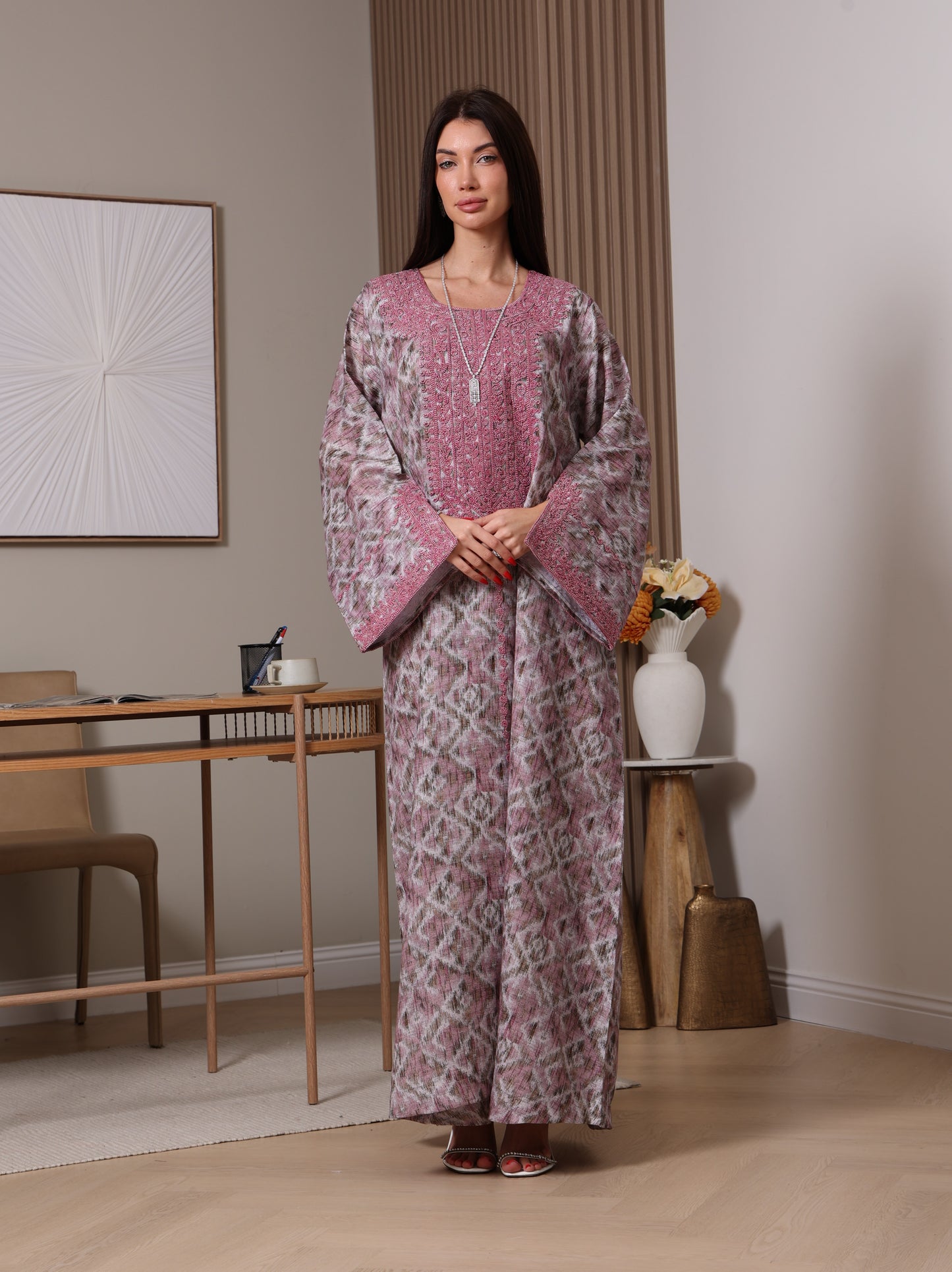 Amethyst Ikat Kaftan