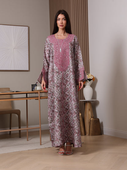 Amethyst Ikat Kaftan