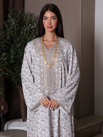 Cream Blossom Kaftan