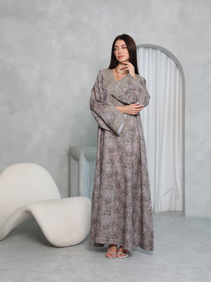 Mauve Paisley Kaftan