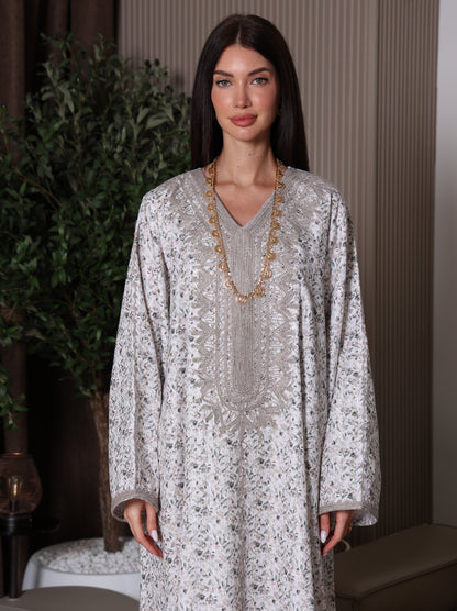 Cream Blossom Kaftan
