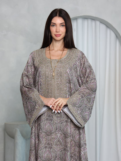 Mauve Paisley Kaftan